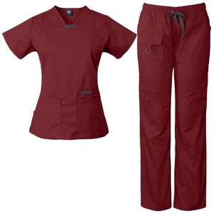 Uniformes Scrubs Trajes Uniforme de enfermera Cuello en V Estiramiento Conjuntos de uniformes para mujeres - Product Image 6