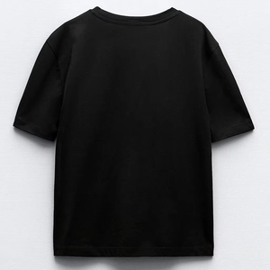 Camiseta de mujer de manga corta de gran tamaño de trabajo perfecta tendencia señoras camiseta de tela suave de alta calidad - Product Image 3