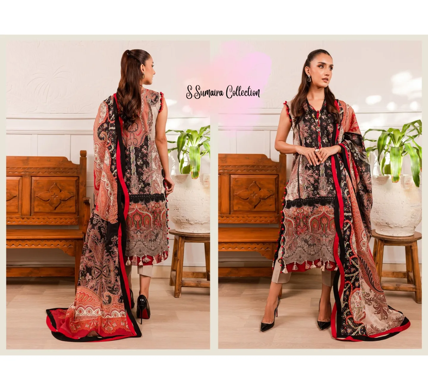 SS Cambric imprime par Firdous Cotton Lawn Winter Collection 3 pièces robes non cousues disponibles après couture personnalisée