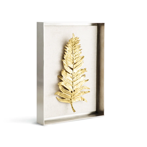 Natural Botanical Leaf Fabric <b>Shadow</b> <b>Box</b> 3D Textured Wall Art for Home & Office Decor - Product Image 6