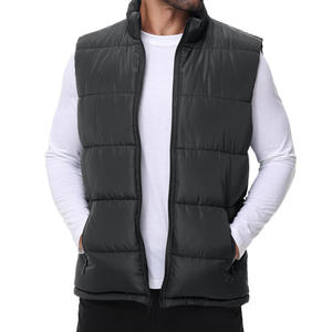 Personnalisé Hommes Automne et Hiver Chaud Confortable Gilet Sans Manches Vers Le Bas Coton Col Montant Manteau Grande Taille Veste - Product Image 4