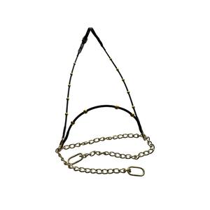 Cabestro de Acero Inoxidable de Primera Calidad con Cuentas, Duradero y Cómodo, con Cadena Dorada para Exhibición de Caballos |   Modelo de Exhibición Elegante con Soporte, AI-SH01 - Product Image 5