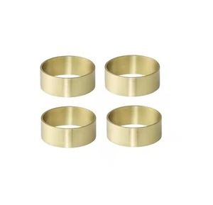 Elegante servilletero en forma de hoja de aluminio, accesorio de mesa decorativo de Metal para banquete de boda, uso en Hotel - Product Image 4