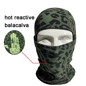 Custom Logo Image Heat Temperature Sensitive Breathing Color Changing Reactive 100% Polyester Balaclava <b>Ski</b> Mask DDP Shipping - Product Image 3