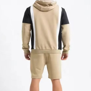 Traje de correr de 2 piezas informal de verano con diseño personalizado para hombre, transpirable y de secado rápido, talla XL, pantalones cortos con capucha, pantalones activos - Product Image 6