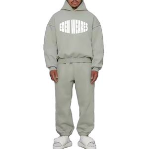 Conjunto Deportivo Personalizable para Hombre, Modelo 2026, Tejido de Felpa de Algodón de 420 GSM, Estampado, Informal, para Fitness, Ropa Deportiva de Invierno - Product Image 5