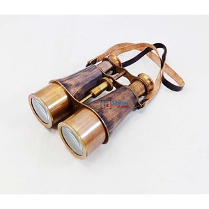 Binocular de cuero personalizado de diseñador, binocular de latón náutico para acampar, senderismo, binocular de estilo Vintage coleccionable - Product Image 4