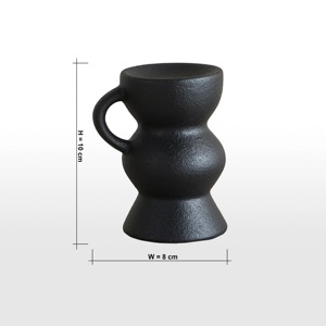 <b>Black</b> High Quality Candle <b>Holder</b> Stylish Decorative Table Accent Modern Centerpiece for Living Room Bedroom and Dining - Product Image 3
