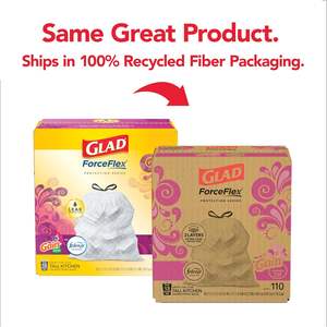 Bolsas de Basura Glad ForceFlex para Cocina, 13 Galones, Aroma Gain Moonlight Breeze, 110 Unidades, Paquete Puede Variar - Product Image 6