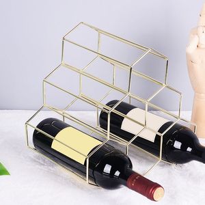Porte-bouteilles à vin en métal pour salon, élégant porte-vin rouge pour empiler les bouteilles, pour l'affichage et la décoration, porte-champagne - Product Image 2
