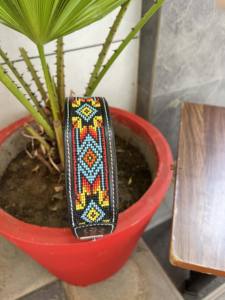 Belle conception collier de chien en cuir usiné à la main crâne Western motif colliers pour animaux de compagnie en gros produit en vrac multi-usages - Product Image 5