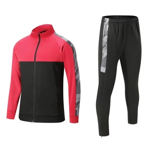 Men's Comfortable Polyester Soccer Training Tracksuit Breathable Activewear Full Zip Customisable Logo Pockets Wholesale Blank - Product Image 5
