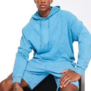 เสื้อฮู้ดสวมหัวโอเวอร์ไซส์สำหรับผู้ชายมีลายพิมพ์โลโก้แบบกำหนดเอง - Product Image 3