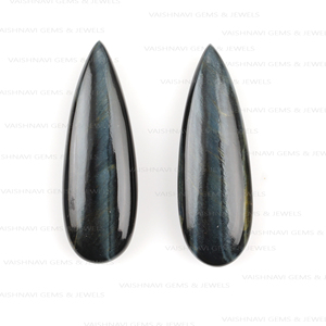 Tự nhiên màu xanh <span class=keywords><strong>Tiger</strong></span> Eye 10x30mm Pear Shape briolette hạt chất lượng độc đáo lỏng đồ trang sức làm phát hiện thạch anh màu Xanh <span class=keywords><strong>Tiger</strong></span> của mắt - Product Image 1