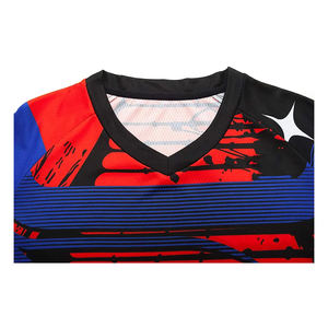 Venta al por mayor hombres UPF 50 manga larga Motocross Racing camisas sublimación personalizada impresa protección solar elegante transpirable OEM Tops - Product Image 3