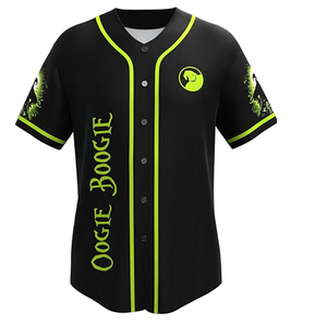 Maillot de baseball pour hommes, chemises décontractées à boutons, manches courtes, uniforme de sport d'équipe actif - Product Image 1