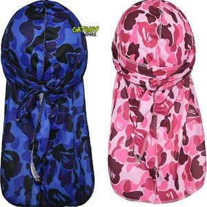 Durags de Moda con MOQ Bajo, Durags Personalizados con Impresión de Diseñador para Hombre, Durags Sedosos - Product Image 1