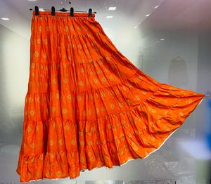 Indian High Waist Female Boutique Cotton Printed Long <strong>Skirt</strong> Floral Girls Full Flare Beach Casual Medium Length Sizes <strong>for</strong> <strong>Women</strong>