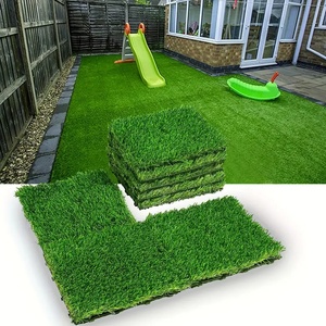 Azulejos de cubierta entrelazados impermeables, césped de 300x300mm para interior y exterior, fácil instalación, balcón, decoración de jardín para muebles de exterior - Product Image 6