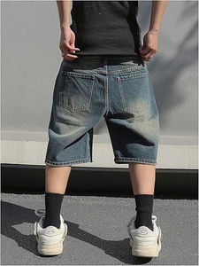 Jeans baggy en denim délavé à l'acide, style streetwear, avec strass, qualité supérieure, fabriqué au Pakistan, tendance HSI 2026 - Product Image 4