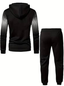 Ensemble de survêtement unisexe en coton, sweat-shirt et pantalon, doux et confortable, à porter au quotidien, survêtement unisexe tendance, sweat-shirt et jogging surdimensionnés - Product Image 6
