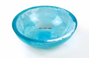 Cuencos de resina con espejo transparente Gava para comida o ensaladas, utensilios de cocina para el hogar, platos para servir Pasta, arroz, sopa, nueces, tazón - Product Image 4