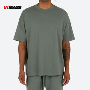 定制制造商高品质100% 棉男式t恤空白超大街装t恤高品质空白t恤 - Product Image 3