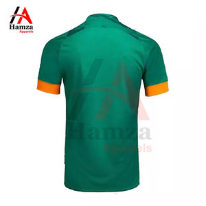 เสื้อฟุตบอลผ้าโพลีเอสเตอร์น้ำหนักเบา 180GSM แบบยืดได้ สั่งทำพิเศษ พิมพ์ลายแบบระเหิด ระบายอากาศได้ดี คอวี แขนครึ่ง - Product Image 2