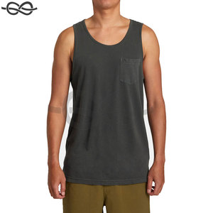 T-shirt sans manches débardeur poche avant ample Sport Logo personnalisé blanc Gym Sports été pour hommes formel - Product Image 4