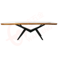 Pieds de table en métal Trojan, vente chaude en usine, pieds de table, meubles, pieds de table de bureau, pieds de table en fer, salle à manger, métal noir