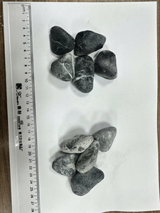 Chất lượng cao màu đen <span class=keywords><strong>cobbles</strong></span> Chất lượng cao Việt Nam cảnh quan sông Cuội sỏi Đen Đá Trắng sàn cho vườn - Product Image 2