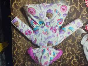 Chaqueta acolchada de invierno para niñas personalizada con capucha de piel desmontable Chaqueta acolchada para niños Forro de nailon con relleno de algodón de piel genuina - Product Image 2