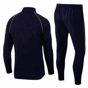 Haute Qualité Hommes Football Survêtement Demi Fermeture Éclair Veste Pantalon Ensemble Football Équipe Formation XL Taille Imprimé Logo Plus La Taille Disponible - Product Image 2