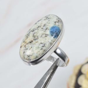 Venta al por mayor hecho a mano niñas moda anillo Natural K2 Jesper piedra preciosa sólida plata esterlina 925 sello joyería fina anillos - Product Image 4