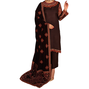 Vestido de Novia de Terciopelo de Última Tendencia, Diseño Único, Ligero, Profesional, Suave, Reversible, de Secado Rápido, para Fiesta y Boda - Product Image 1