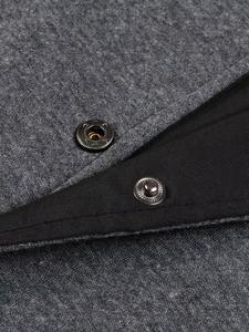 Chaqueta Varsity de Lona para Hombre con Logotipo Personalizado, Cuello Alto, Alta Calidad, Ecológica, Resistente al Viento, Corte Holgado Informal, Otoño Invierno 2025 - Product Image 4