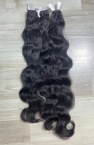 100% Real Natural Raw Indian Remy Hair Mejor calidad Natural Wave Cabello humano Limpiar vendedores y mayoristas - Product Image 3