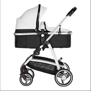 Petit chariot de plage pliable portable à quatre roues léger poussette chariot pliable outil multifonctionnel siège de voiture - Product Image 1