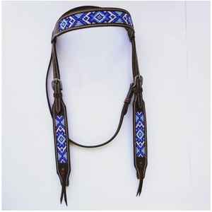 Headstall de cuero con cuentas de una oreja de alta calidad, el mejor precio, accesorio Ecuestre para montar a caballo - Product Image 1