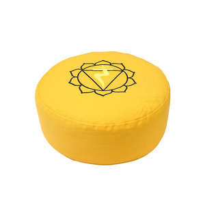 High Quality Comfortable <b>Zafu</b> Meditation Round Cushion-Solid Color Top Emb Manufacturer Price Wholesale Supply - Product Image 4