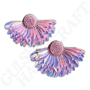 Pendientes colgantes de cuentas hechos a mano Sunshine Sparkle para mujer, diamantes de imitación brillantes amarillos radiantes, joyería de gota de moda ligera - Product Image 3