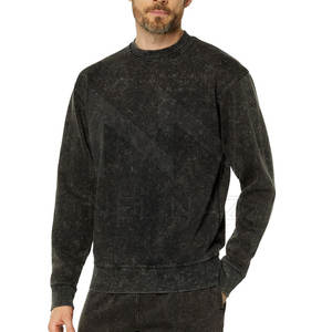 Les meilleurs sweatshirts d'hiver délavés à l'acide personnalisés pour hommes Style supérieur en polyester/coton en vente - Product Image 1