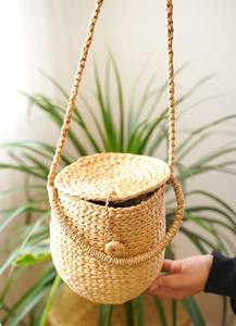 Sac en jacinthe d'eau disponible 100% naturel, durable, fait à la main et prêt pour l'exportation 2025 fabriqué au Vietnam 2025 - Product Image 3