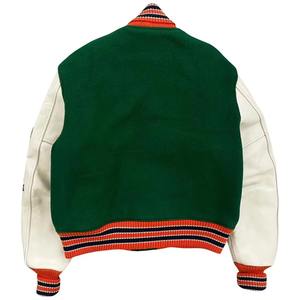OEM Customized Winter Streetwear Varsity <b>Jacket</b> for <b>Men</b> 100% Wool Sleeve University College Bomber Style Cool 2025 Design - Product Image 2