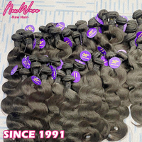 NewWave Lot de Cheveux Vierges 100% Non Traités, Couleur Naturelle, Double Tirage, Qualité 9A-15A, Origine Vietnamienne et Cambodgienne, Vente en Gros