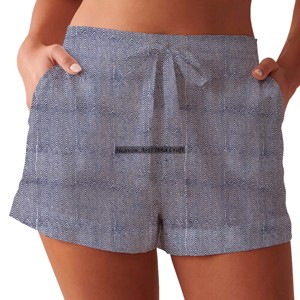 Wholesale Women Summer Casual Cotton Low Rise Multicolor Hand Block Print Shorts Summer Block Print Women's Summer Shorts - Product Image 3