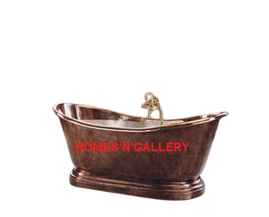 Accesorios de baño Bañera de cobre para uso en Baño de hotel y hogar Bañera decorativa Diseño estándar - Product Image 4
