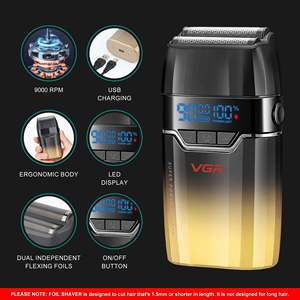 Afeitadora Eléctrica Profesional para Hombre con Doble Cuchilla, Recargable, para Afeitar la Barba y Eliminar el Vello - Product Image 6