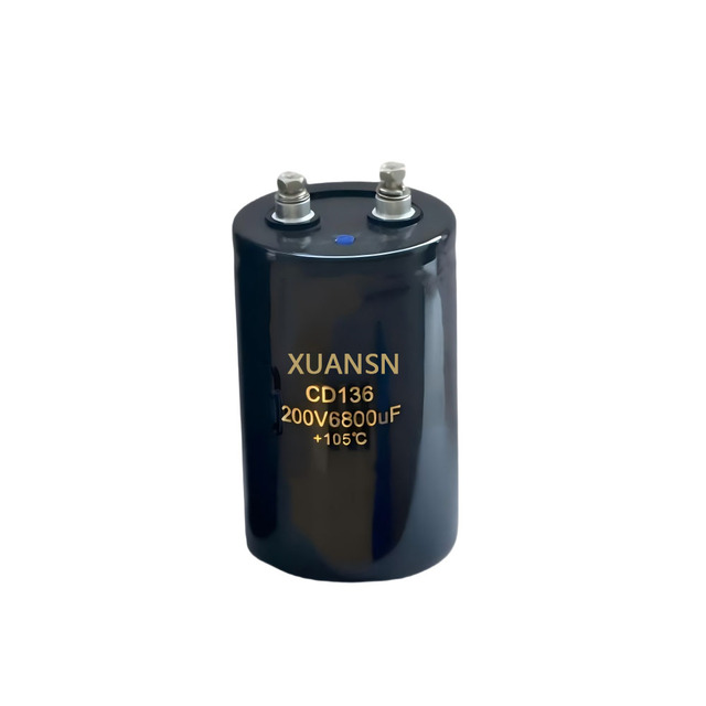 Production Company 200V 6800UF Screw Aluminum Electrolytic Capacitor for Industrial Electronic Equipment