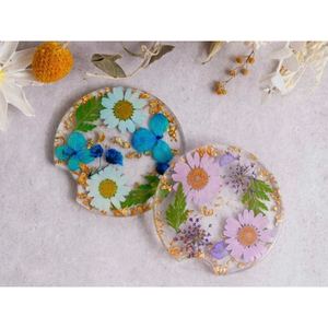 Posavasos de resina hechos a mano con colores ombre para un estilo artístico, Juego de 3 a las mejores tarifas - Product Image 6